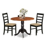 3 Pc Kitchen Table Set-Dining Table And 2 Linen Kitchen Chairs