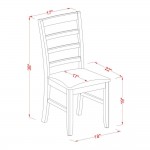 Dlpf5-Bch-C 5 Pc Kitchen Table Set-Dining Table And 4 Wooden Kitchen Chairs