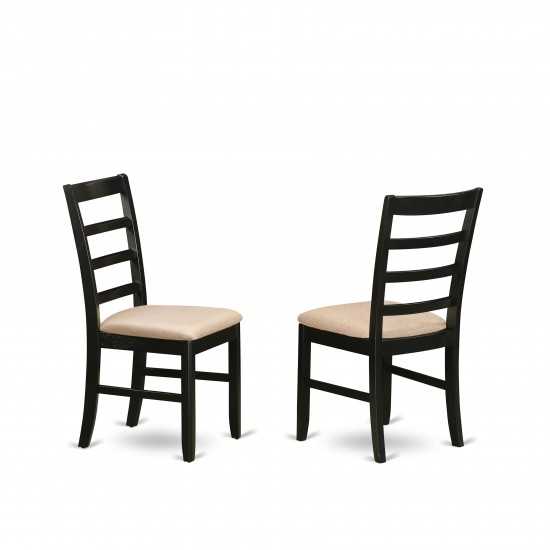 3Pc Dining Set 2 Chairs, Butterfly Leaf Rectangle Dining Table, Black