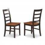 Dining Furniture Set - 5 Pcs With 4 Wooden Chairs In Black