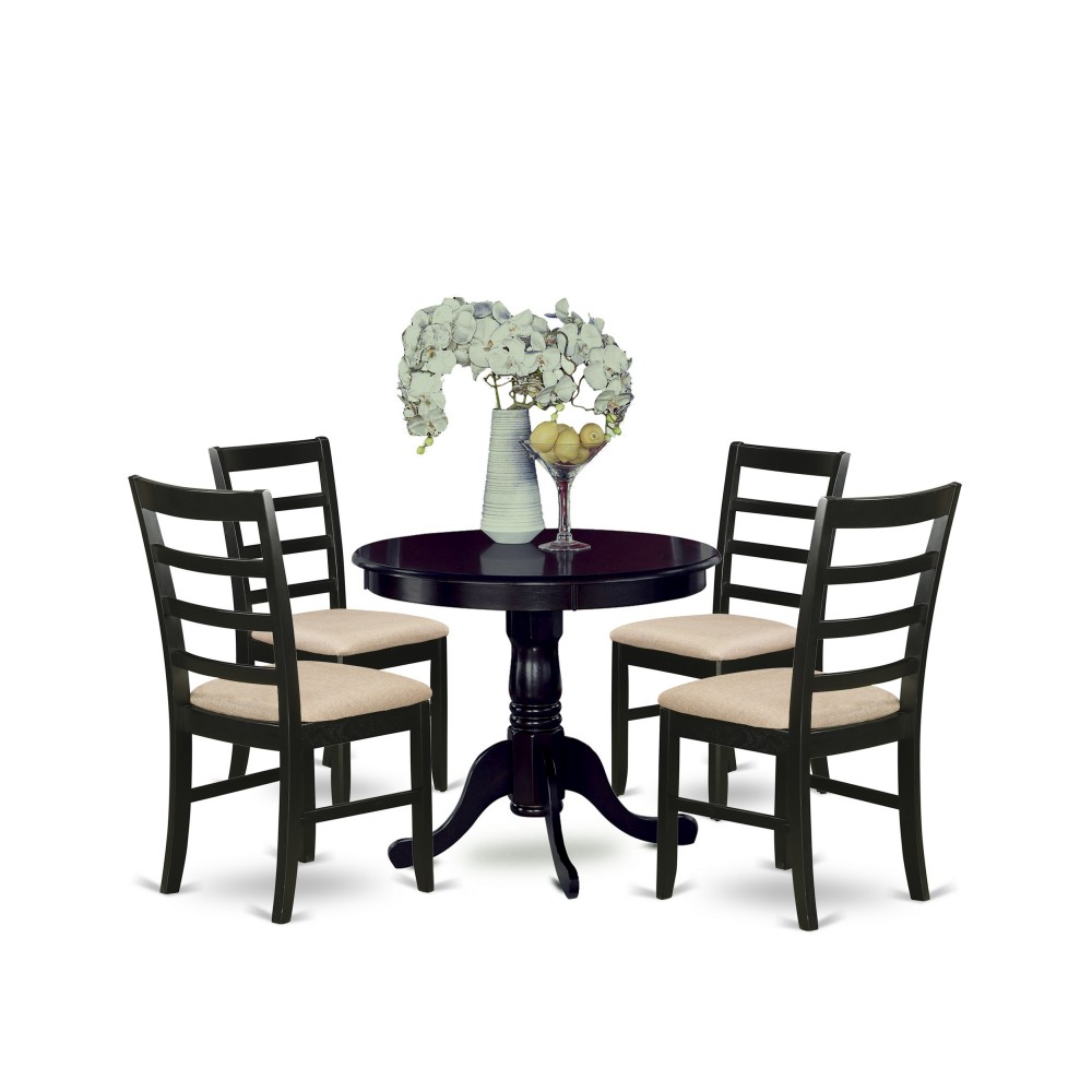 5 Pc Kitchen Table Set-Small Table Plus 4 Kitchen Chairs