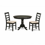 3 Pc Small Kitchen Table Set-Dining Table And 2 Dinette Chairs