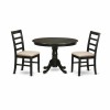 3 Pc Small Kitchen Table Set-Dining Table And 2 Dinette Chairs