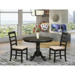 3 Pc Small Kitchen Table Set-Dining Table And 2 Dinette Chairs