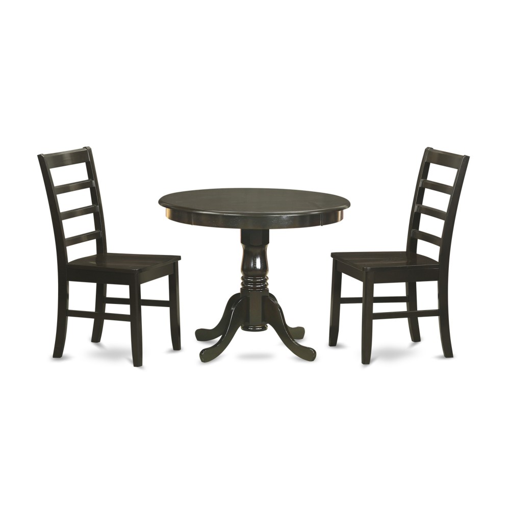 3 Pc Small Kitchen Table Set-Small Kitchen Table Plus 2 Kitchen Dining Chairs