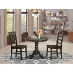 3 Pc Small Kitchen Table Set-Small Kitchen Table Plus 2 Kitchen Dining Chairs