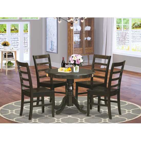 5 Pc Small Kitchen Table Set- Table Plus 4 Kitchen Dining Chairs