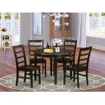 5 Pc Kitchen Table Set-Dining Table And 4 Dinette Chairs