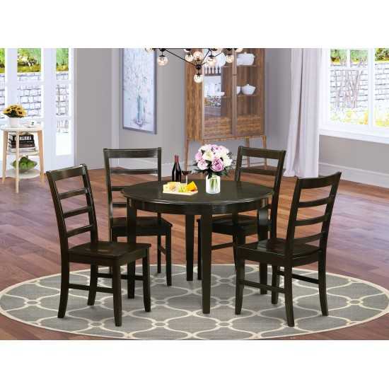 5 Pc Kitchen Table Set-Dining Table And 4 Dinette Chairs