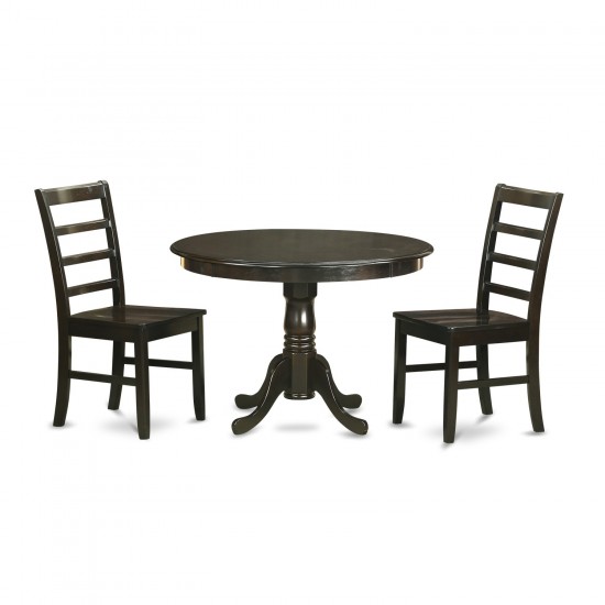 3 Pc Small Kitchen Table And Chairs Set-Kitchen Table And 2 Dinette Chairs