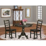3 Pc Small Kitchen Table And Chairs Set-Kitchen Table And 2 Dinette Chairs
