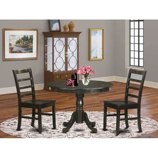 3 Pc Small Kitchen Table And Chairs Set-Kitchen Table And 2 Dinette Chairs