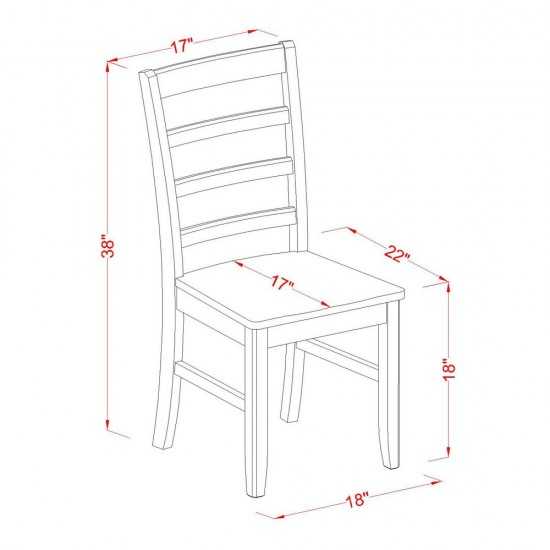 3 Pc Small Kitchen Table And Chairs Set-Kitchen Table And 2 Dinette Chairs