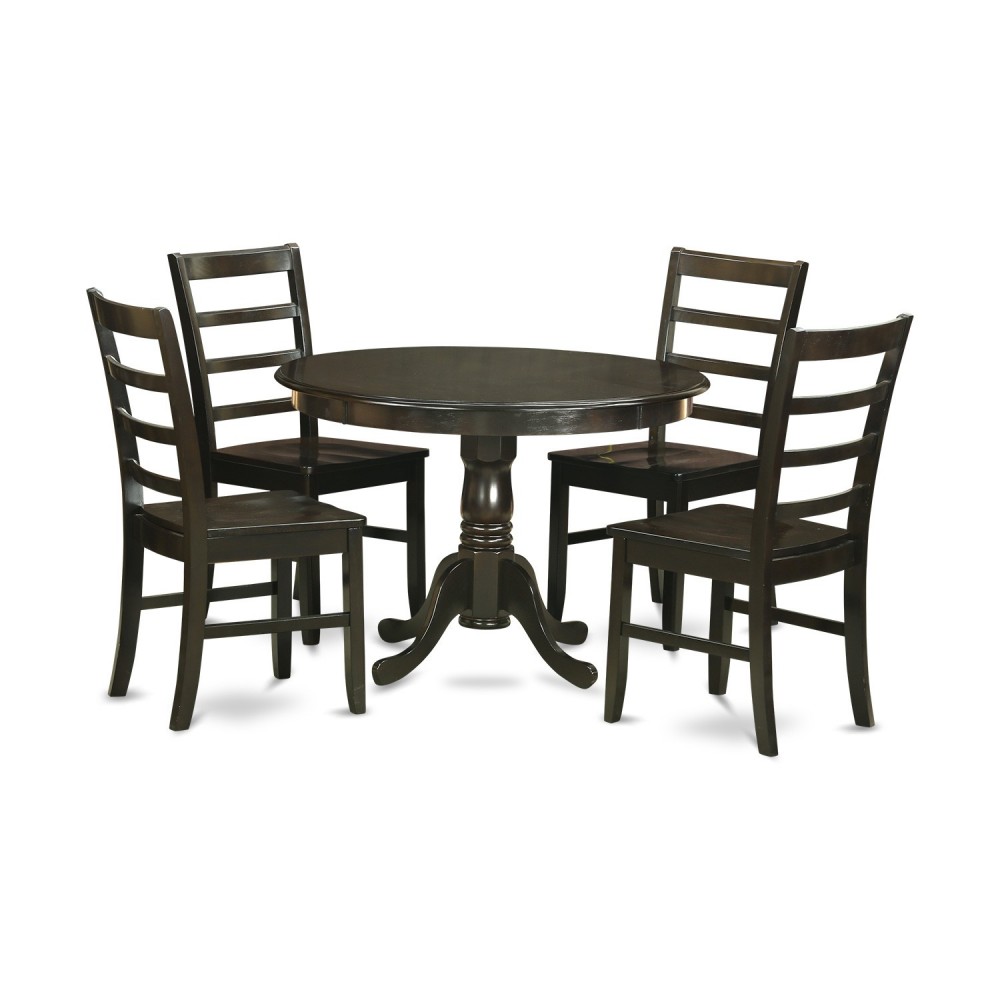 5 Pc Small Kitchen Table Set-Kitchen Table And 4 Dinette Chairs