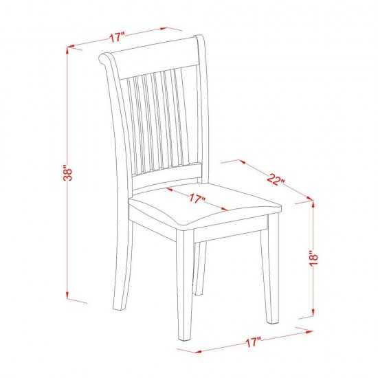 3Pc Dinette Set For Small Spaces, Kitchen Table, 2 Chairs, Linen Seat, Oak