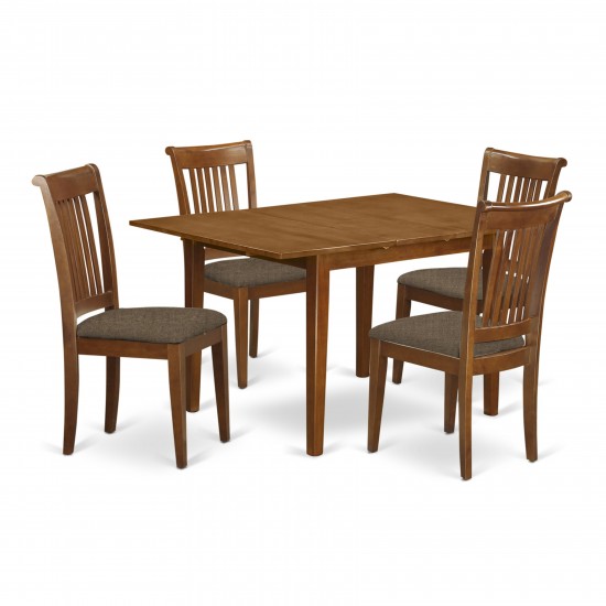 5 Pc Dinette Set-Small Dining Tables And 4 Dining Chairs