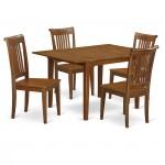 5 Pc Kitchen Dinette Set-Kitchen Table And 4 Dining Chairs