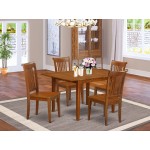 5 Pc Kitchen Dinette Set-Kitchen Table And 4 Dining Chairs