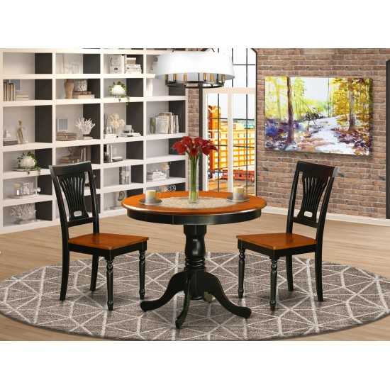 Dining Set - 3 Pcs With 2 Wooden Chairs