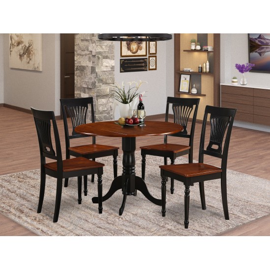 5 Pc Small Kitchen Table And Chairs Set-Table And 4 Dinette Chairs