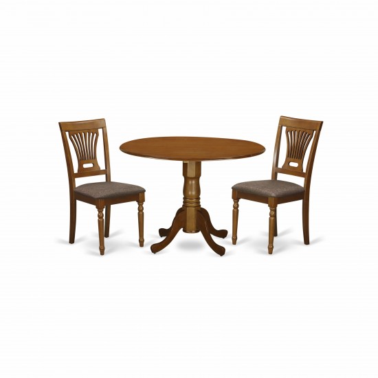 3 Pc Kitchen Nook Dining Set-Small Kitchen Table And 2 Dining Chairs