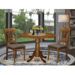 3 Pc Kitchen Nook Dining Set-Small Kitchen Table And 2 Dining Chairs