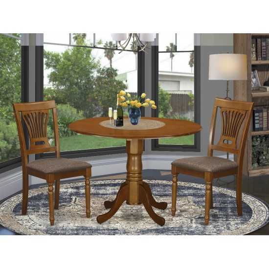 3 Pc Kitchen Nook Dining Set-Small Kitchen Table And 2 Dining Chairs