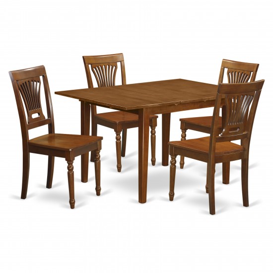 5 Pc Kitchen Nook Dining Set-Kitchen Tables 4 Chairs For Dining Room