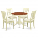 5 Pc Kitchen Table Set-Small Kitchen Table And 4 Chairs For Dining Room