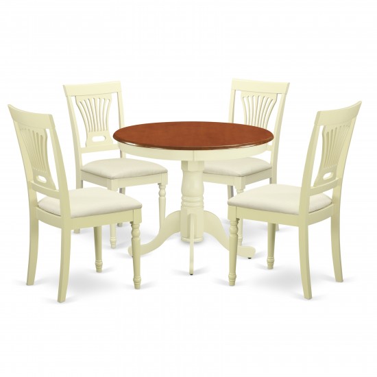 5 Pc Kitchen Table Set-Small Kitchen Table And 4 Chairs For Dining Room