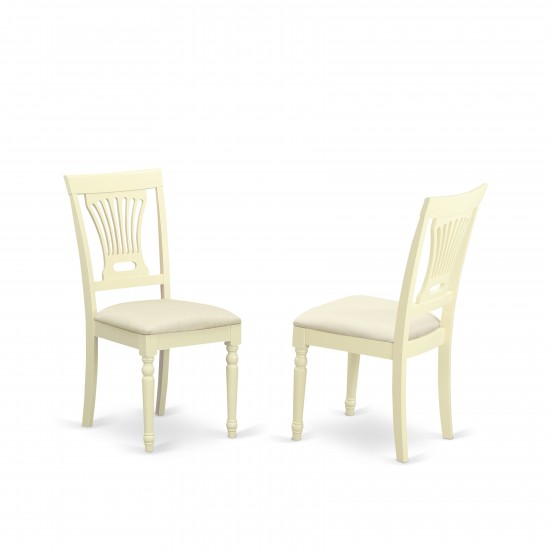 5 Pc Set With A Dining Table And 4 Dinette Chairs In Buttermilk And Cherry