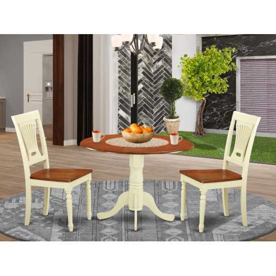 3 Pc Small Dining Set-Dining Table And 2 Kitchen Chairs