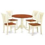 5 Pc Small Dining Set-Dining Table And 4 Dining Chairs