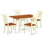 5 Pc Kitchen Dinette Set - Dinette Table And 4 Dinette Chairs