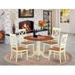 5 Pc Small Kitchen Table Set - Kitchen Table And 4 Dinette Chairs