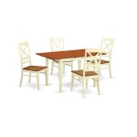 5 Pc Small Kitchen Table Set For 4-Table And 4 Kitchen Chairs