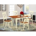 5 Pc Small Kitchen Table Set For 4-Table And 4 Kitchen Chairs