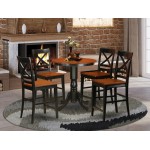 5 Pc Counter Height Pub Set, Counter Height Table, 4 Counter Height Dining Chair.