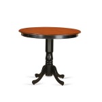 3 Pc Counter Height Dining Set - Small Kitchen Table And 2 Bar Stools, Backs