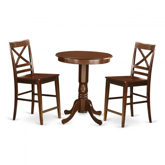 3 Pc Counter Height Dining Room Set-Pub Table And 2 Counter Height Dining Chair