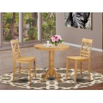 3 Pc Counter Height Dining Room Set - High Table And 2 Counter Height Stool