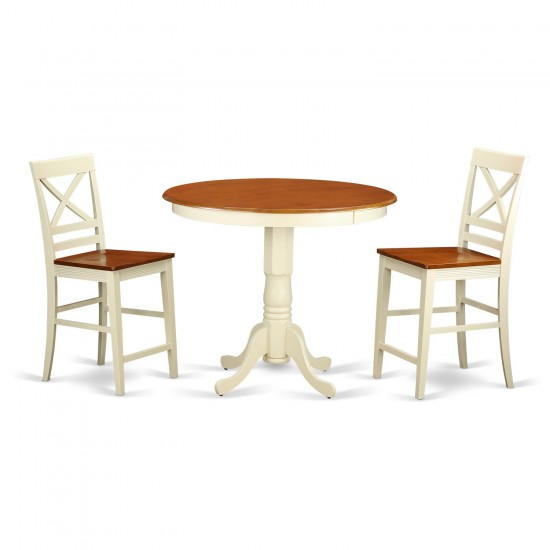 3 Pcpub Table Set-Pub Table And 2 Dining Chairs