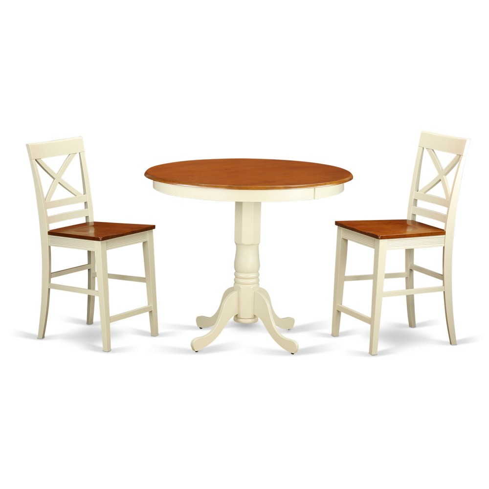 3 Pcpub Table Set-Pub Table And 2 Dining Chairs 3 Pcpub Table Set-Pub Table And 2 Dining Chairs