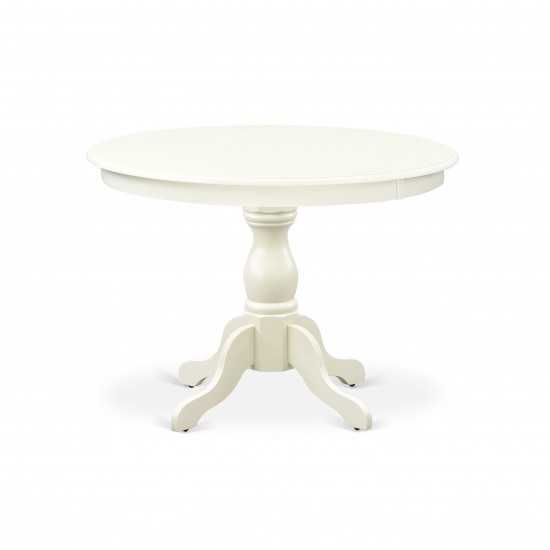 3 Pc Kitchen Set, Linen White Wood Dining Table, 2 Linen White Dining Chairs, Slatted Back, Linen White Finish
