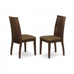 3 Pc Dining Set, 1 Kitchen Table, 2 Mahogany Chair, Mahogany