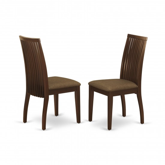 3 Pc Dining Set, 1 Kitchen Table, 2 Mahogany Chair, Mahogany