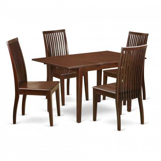 5-Piece Dinette Set - Kitchen Dinette Table And 4 Kitchen Chairs