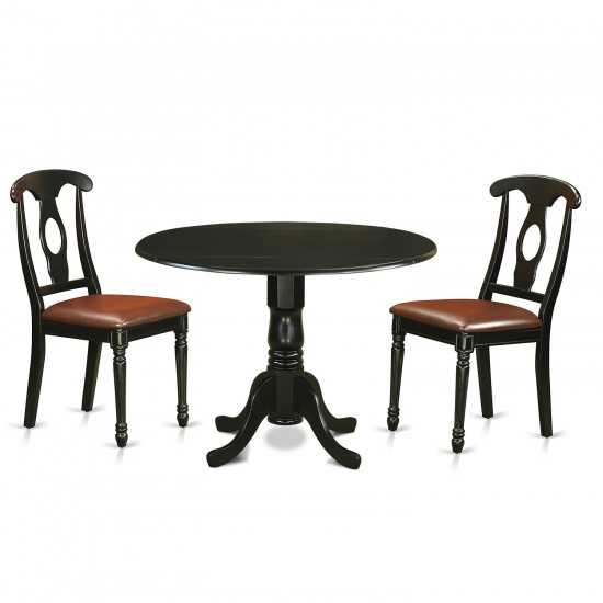 3 Pc Dining Room Set-Dinette Table And 2 Dinette Chairs