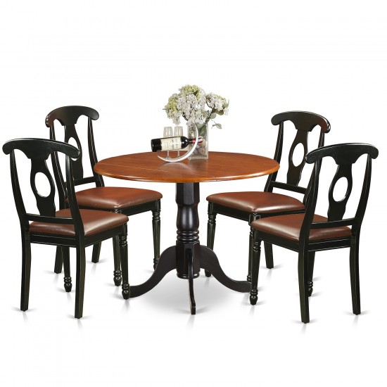 5 Pc Kitchen Table Set-Dining Table And 4 Kitchen Chairs