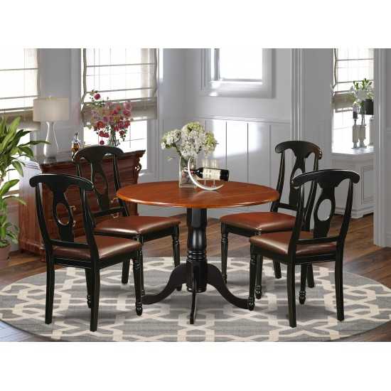 5 Pc Kitchen Table Set-Dining Table And 4 Kitchen Chairs